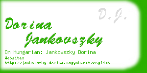 dorina jankovszky business card